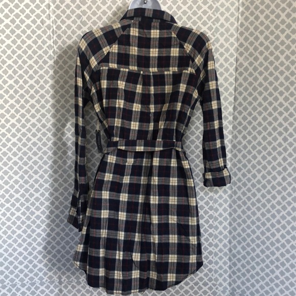 NWT Forever 21 flannel belted dress - Picture 3 of 4